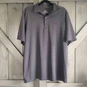 Cinch Athletic Shirt Purple Gray Stripe Large rancher rodeo ranch hand arenaflex